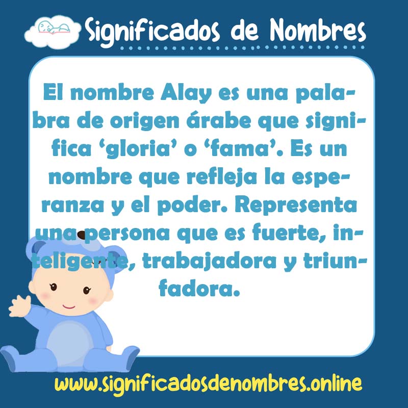 Significado y origen del nombre Alay