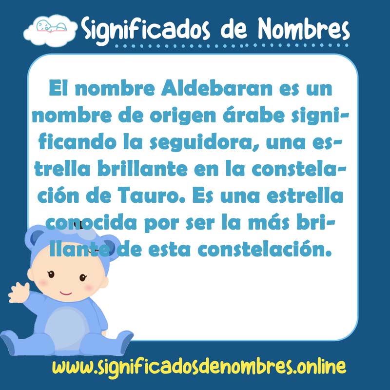Significado y origen del nombre Aldebaran