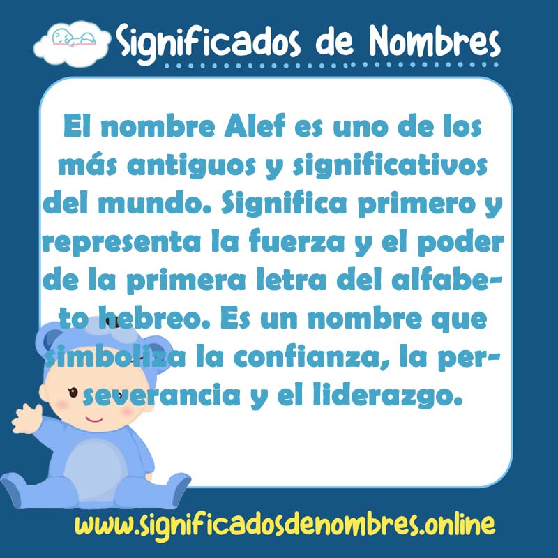 Significado y origen del nombre Alef