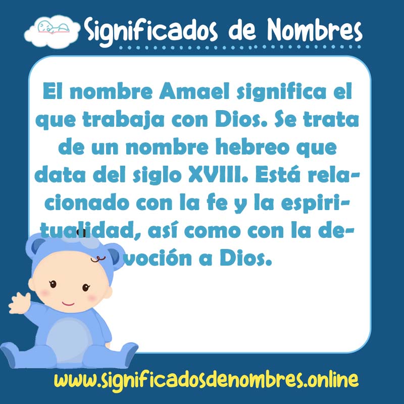 Significado y origen del nombre Amael