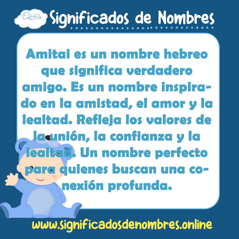Significado y origen del nombre Amitai