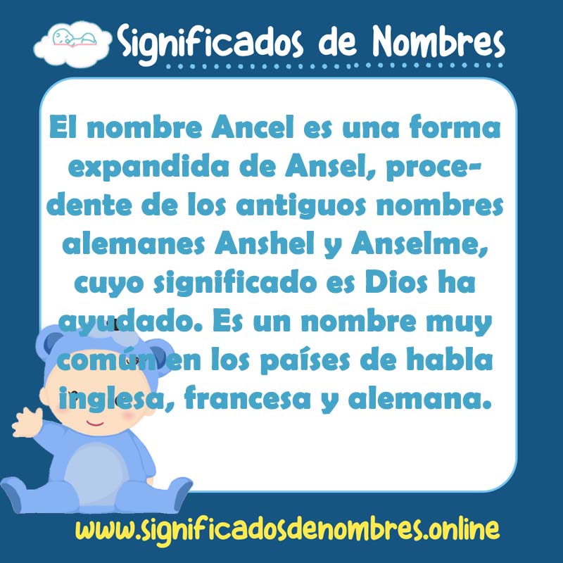 Significado y origen del nombre Ancel