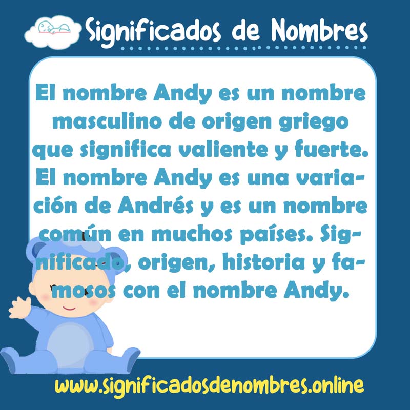 Significado y origen del nombre Andy