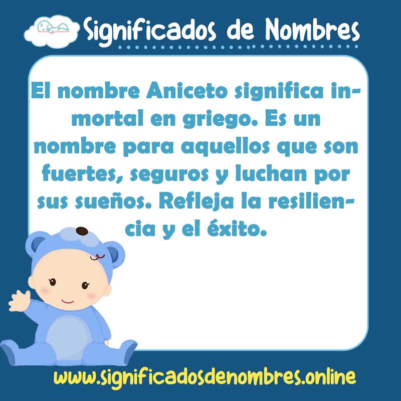 Significado y origen del nombre Aniceto