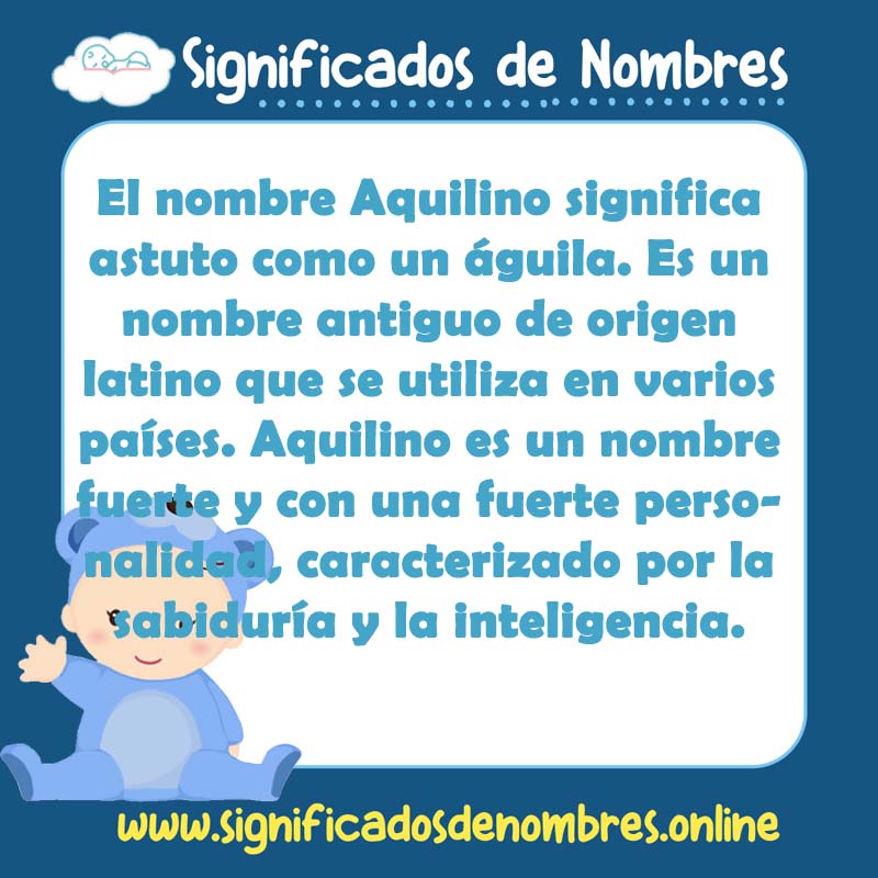 Significado y origen del nombre Aquilino