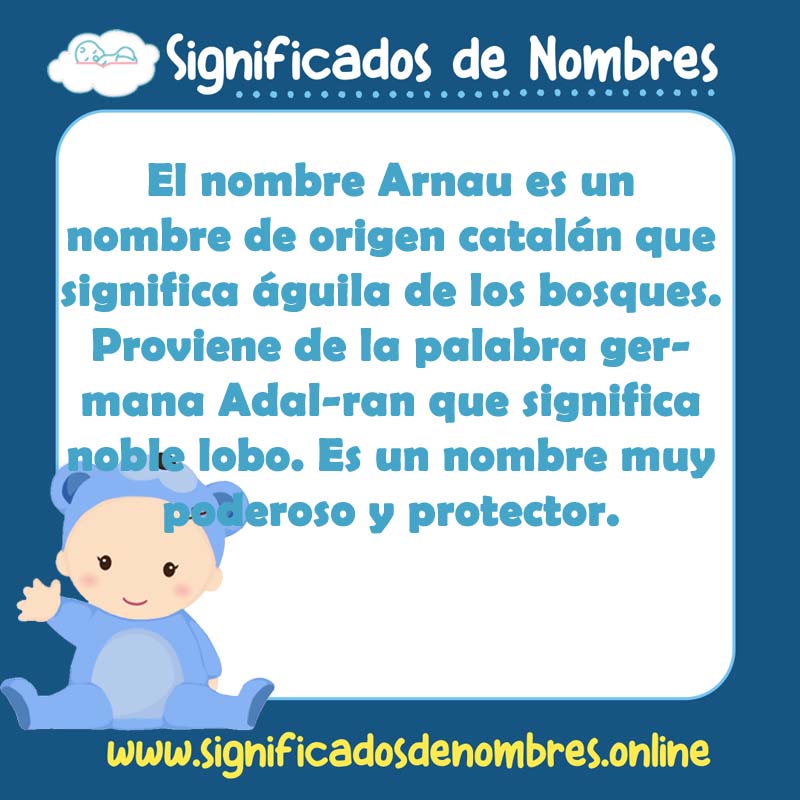 Significado y origen del nombre Arnau