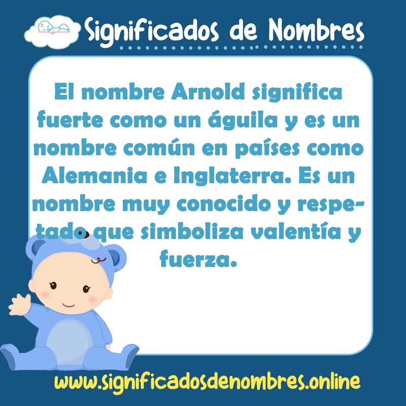 Significado y origen del nombre Arnold