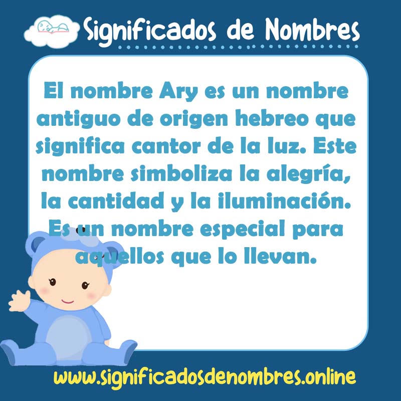 Significado y origen del nombre Ary