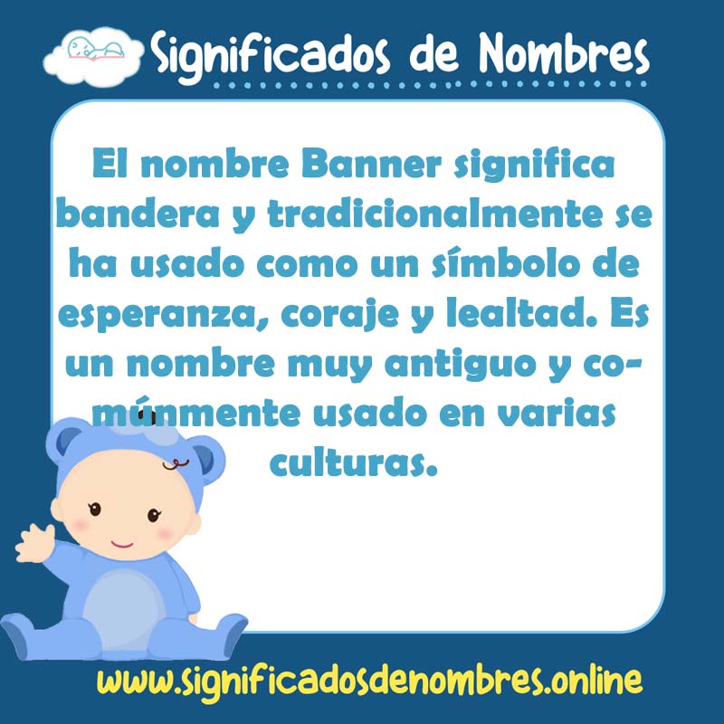 Significado y origen del nombre Banner
