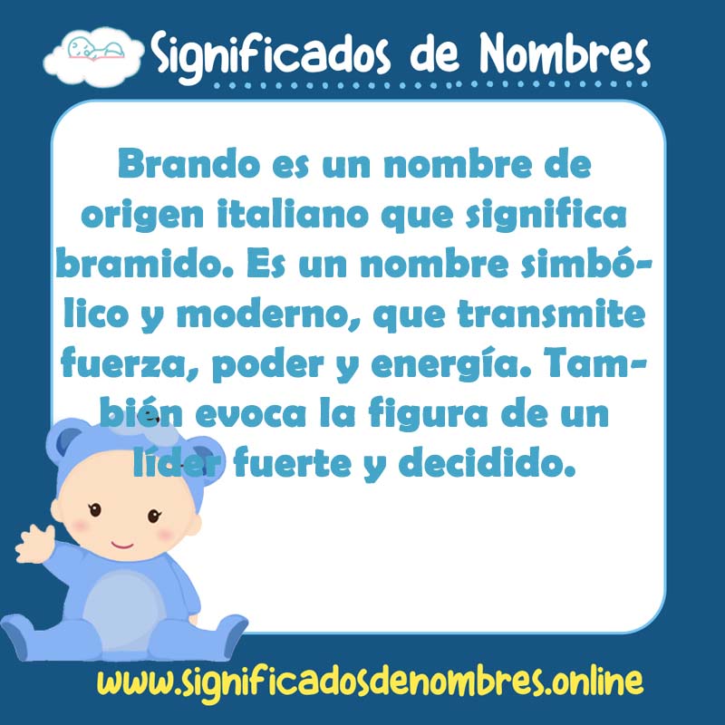 Significado y origen del nombre Brando