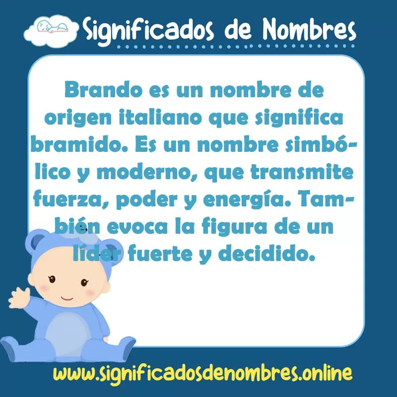 Significado y origen del nombre Brando