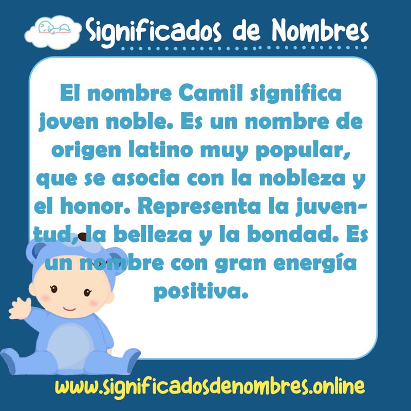 Significado y origen del nombre Camil