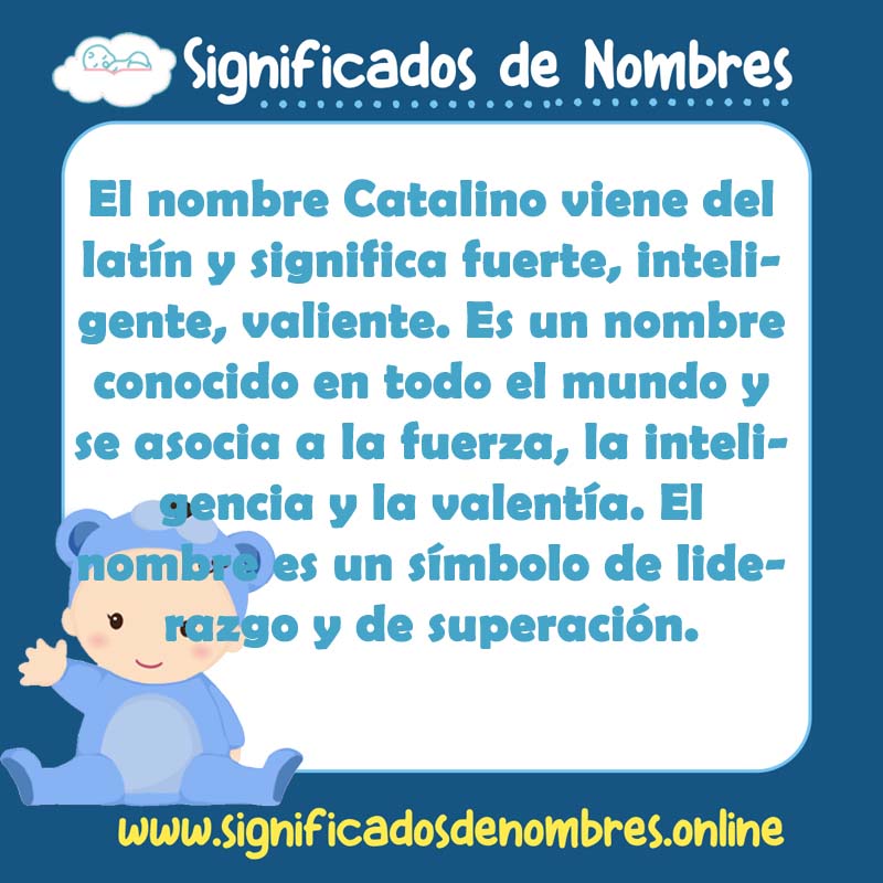 Significado y origen del nombre Catalino