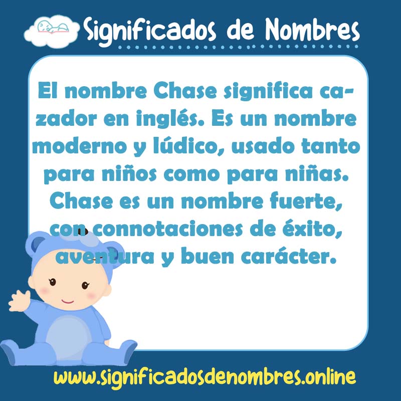 Significado y origen del nombre Chase