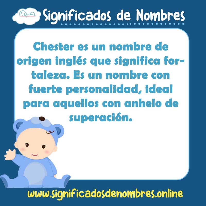 Significado y origen del nombre Chester