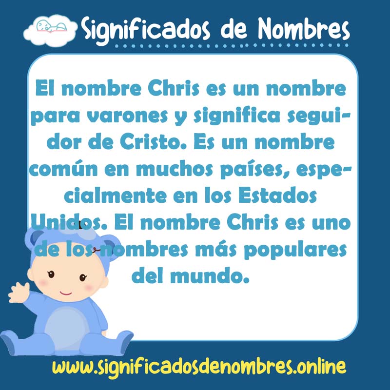 Significado y origen del nombre Chris
