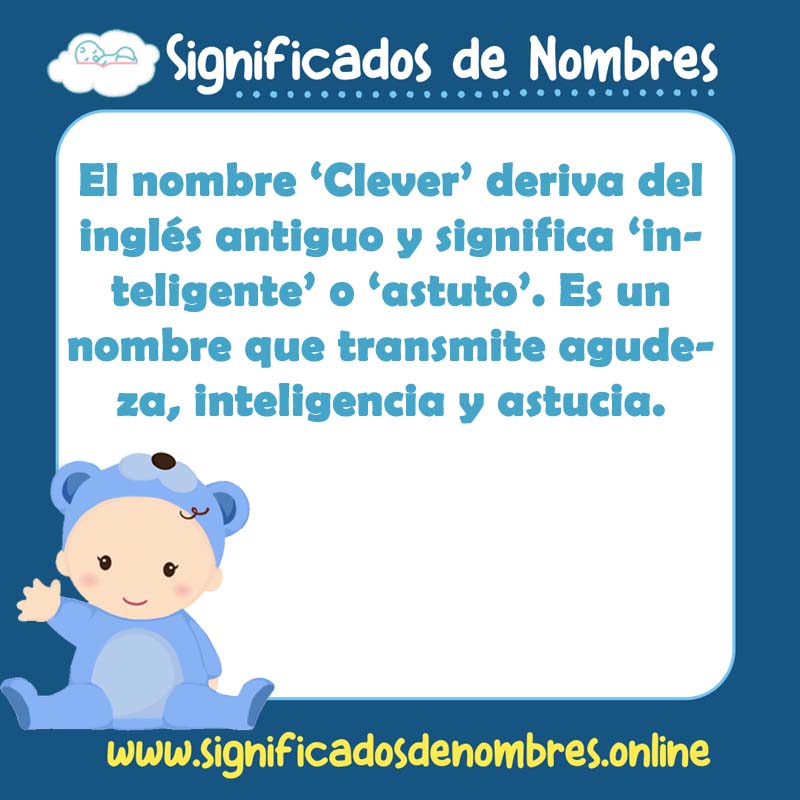 Significado y origen del nombre Clever