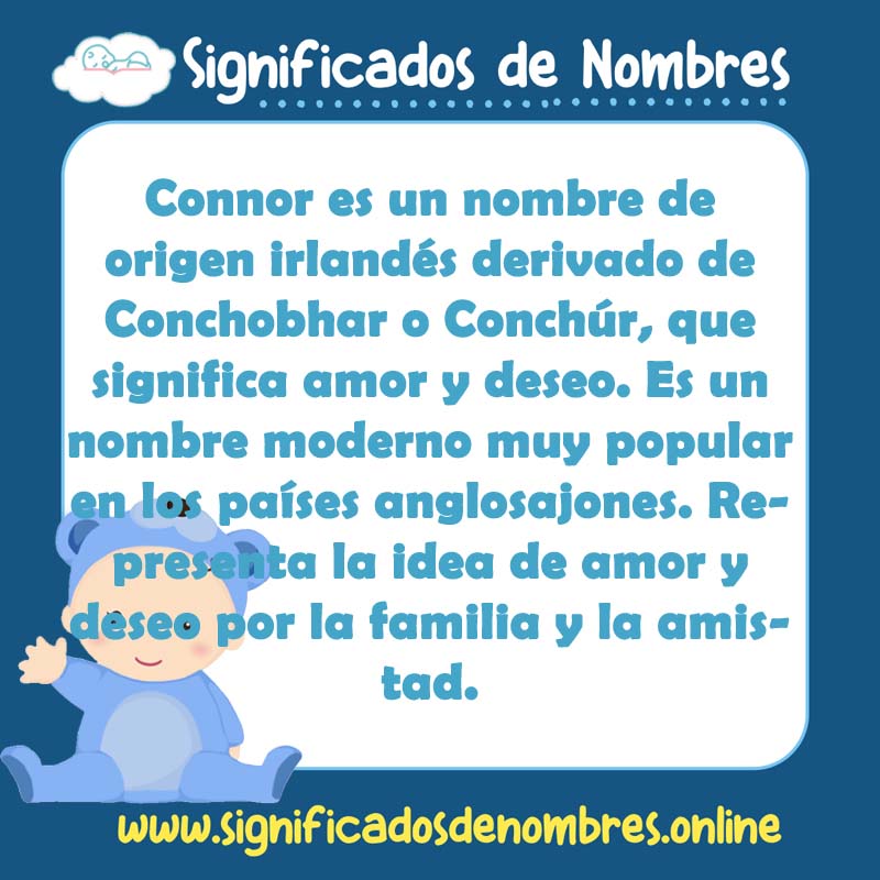 Significado y origen del nombre Connor