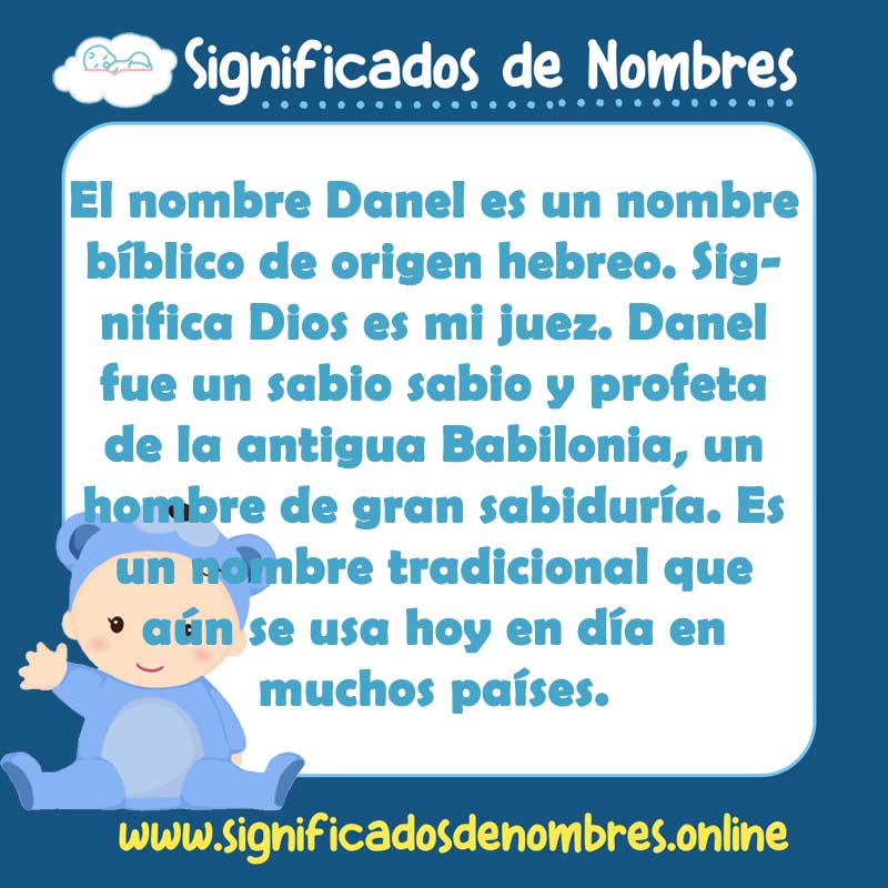 Significado y origen del nombre Danel