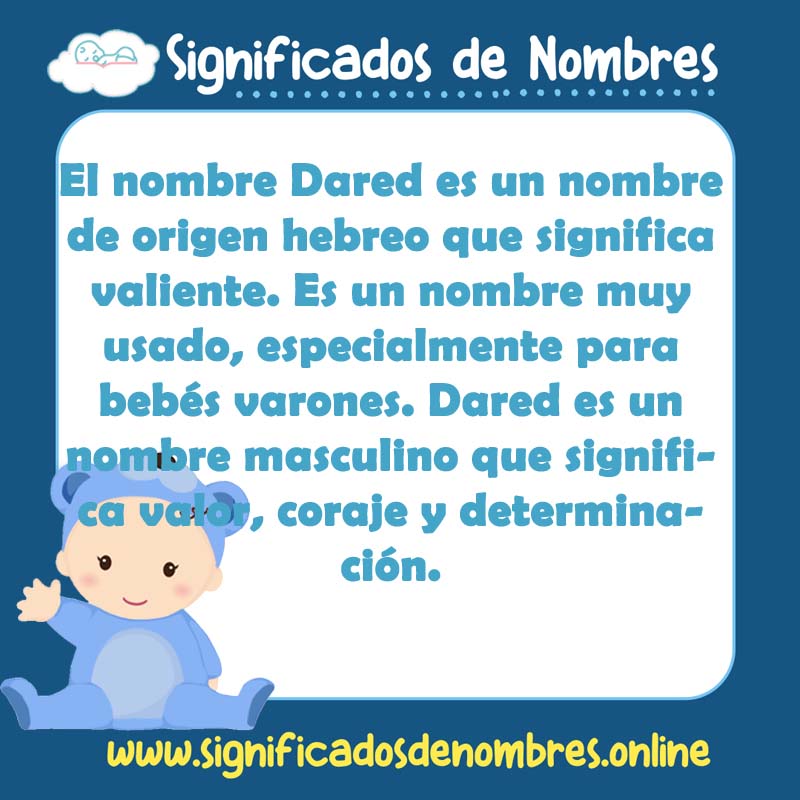Significado y origen del nombre Dared