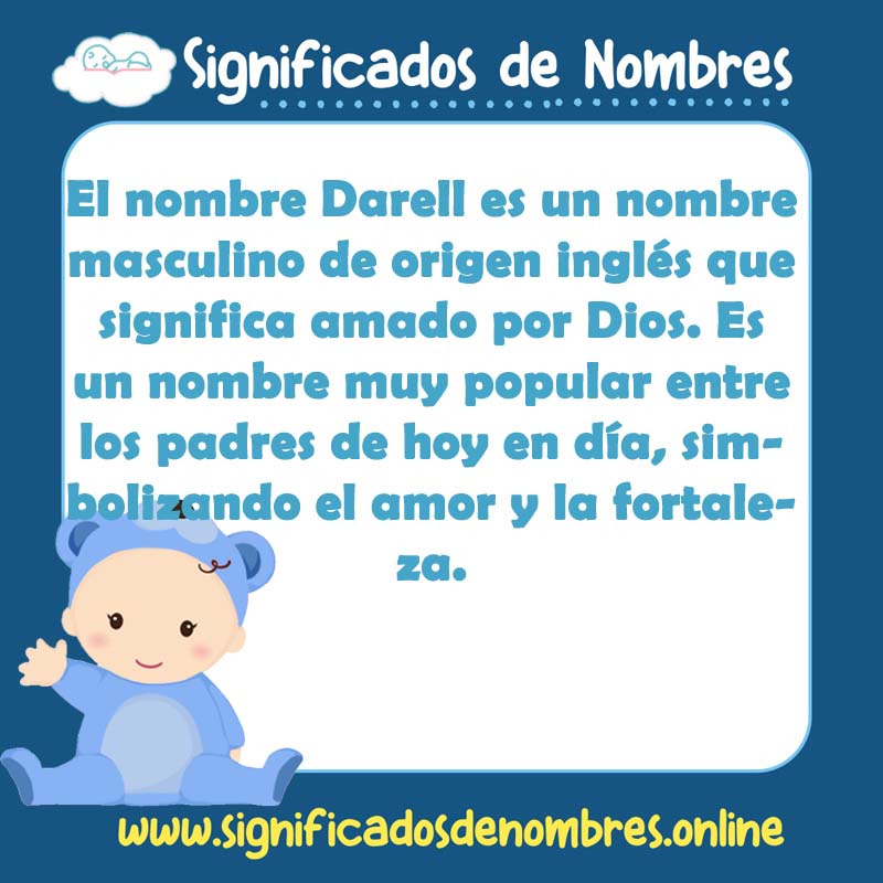 Significado y origen del nombre Darell