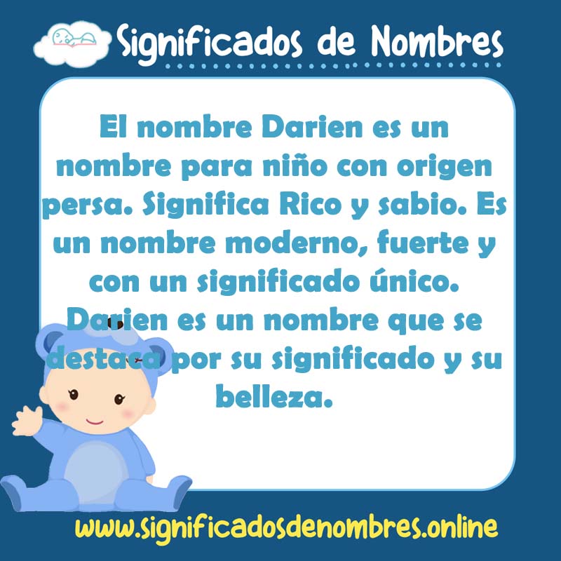 Significado y origen del nombre Darien