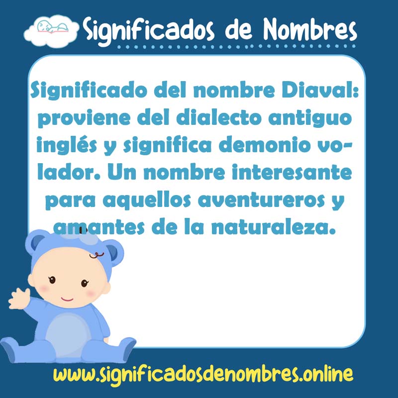 Significado y origen del nombre Diaval
