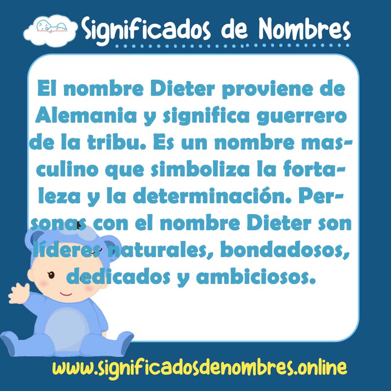 Significado y origen del nombre Dieter