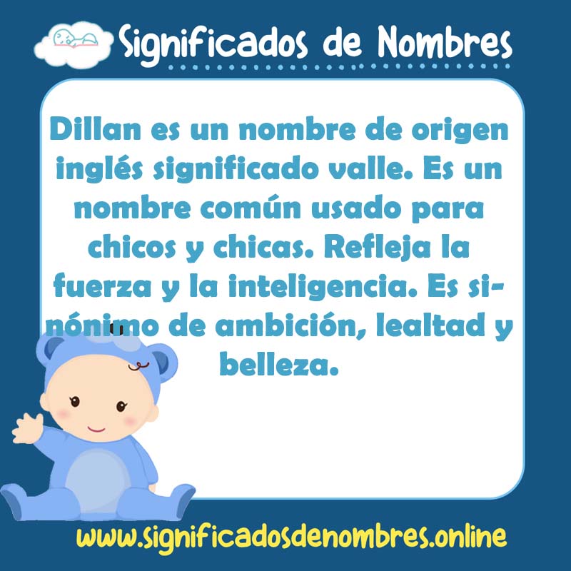 Significado y origen del nombre Dillan