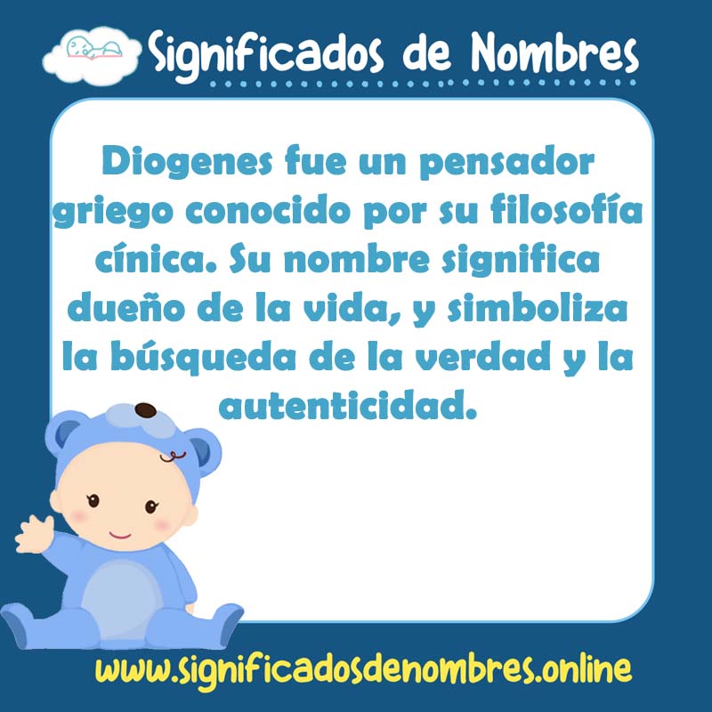 Significado y origen del nombre Diogenes