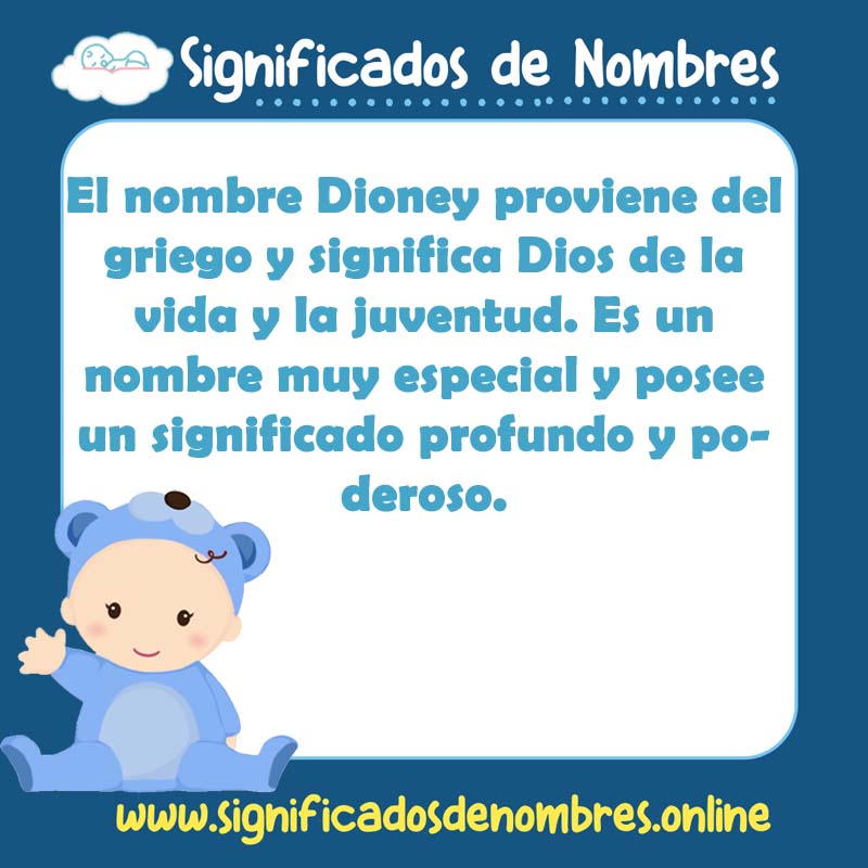 Significado y origen del nombre Dioney