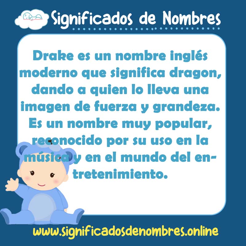 Significado y origen del nombre Drake