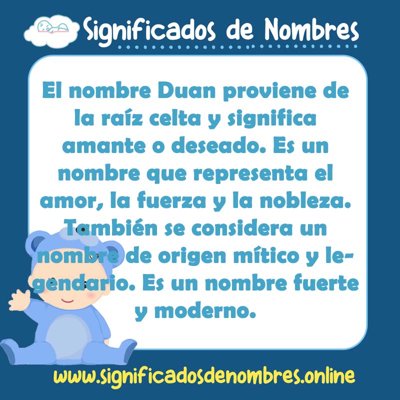 Significado y origen del nombre Duan