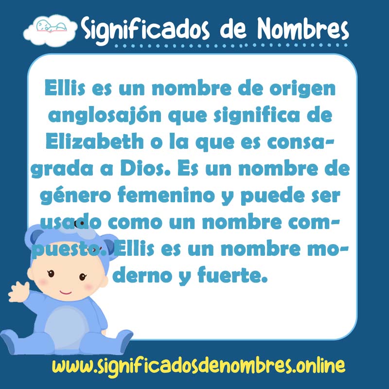 Significado y origen del nombre Ellis
