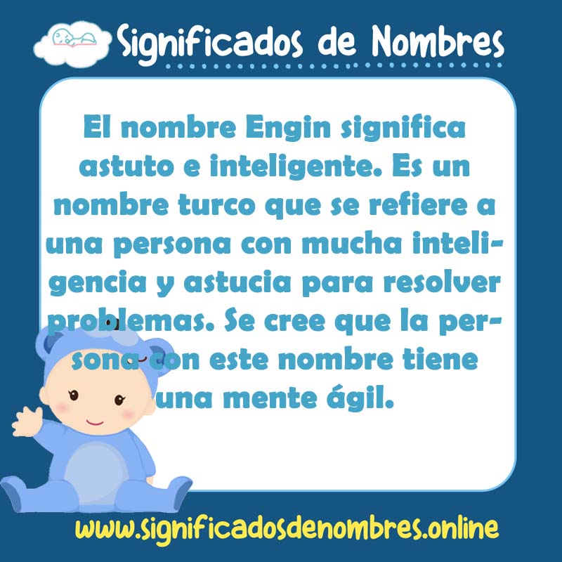 Significado y origen del nombre Engin