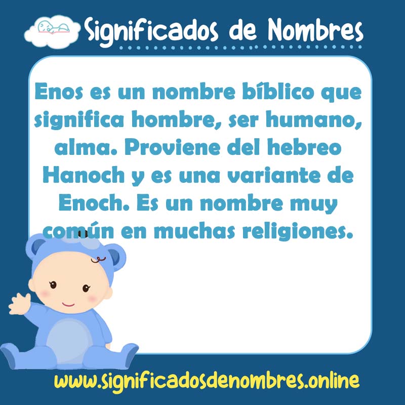 Significado y origen del nombre Enos