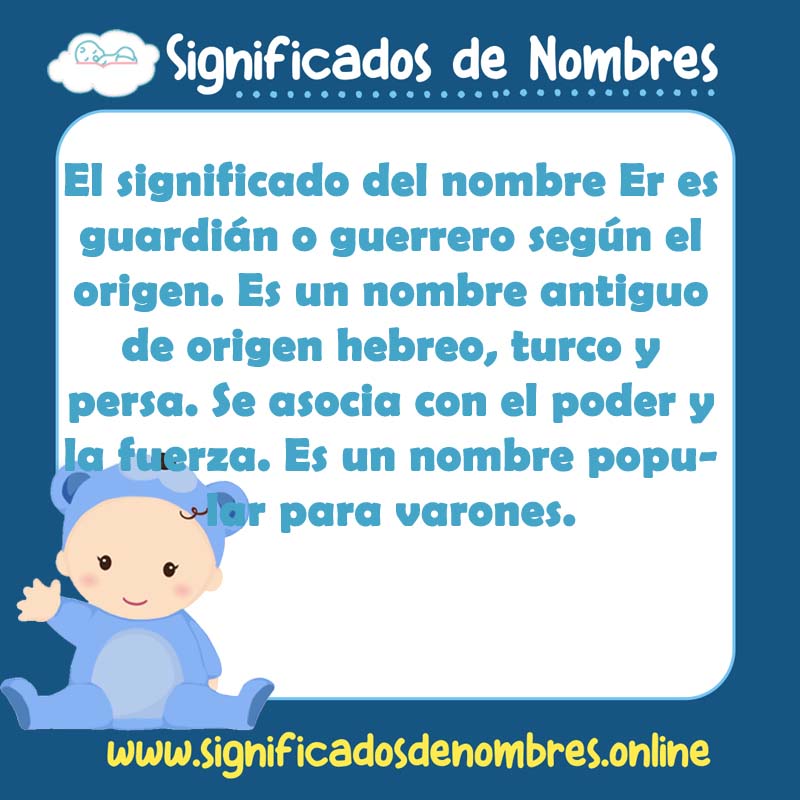 Significado y origen del nombre Er