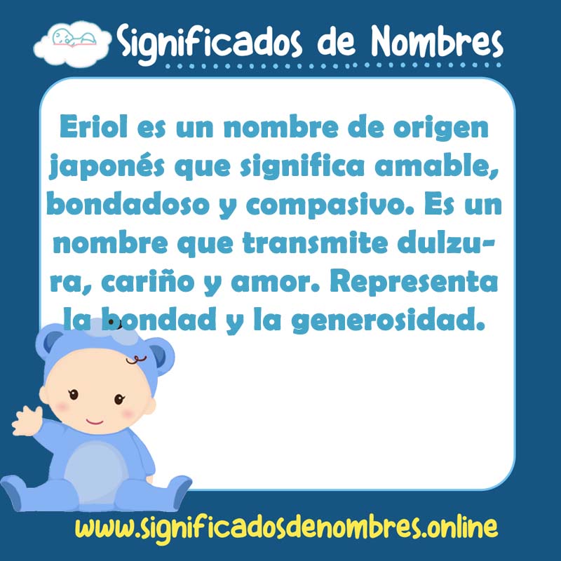 Significado y origen del nombre Eriol