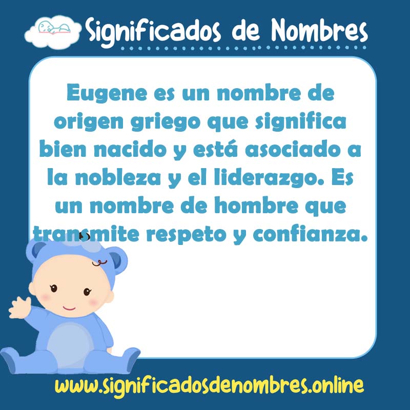 Significado y origen del nombre Eugene
