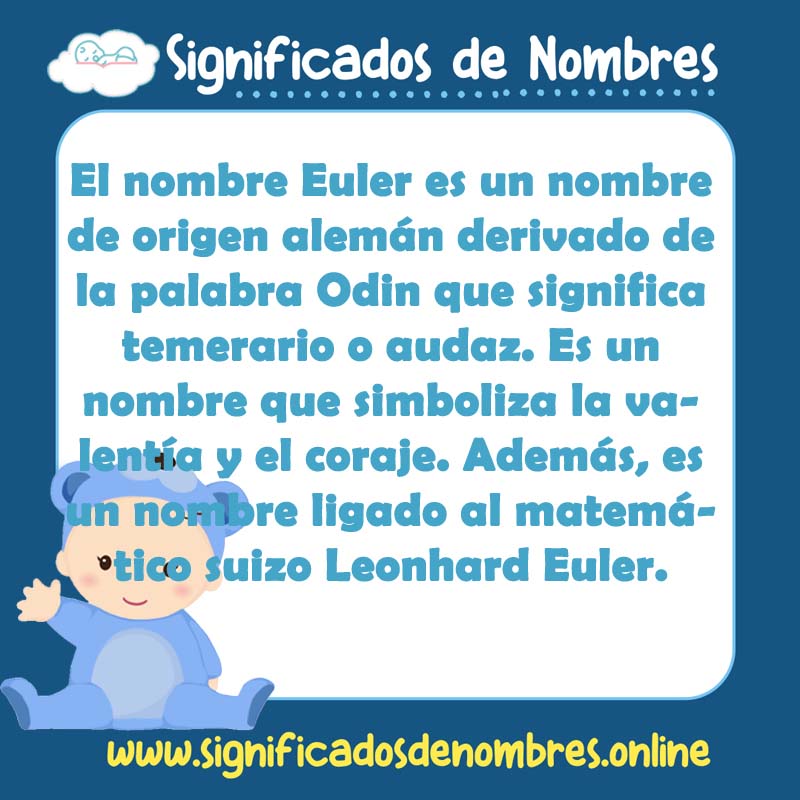 Significado y origen del nombre Euler