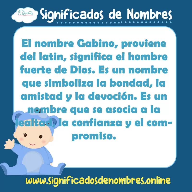 Significado y origen del nombre Gabino