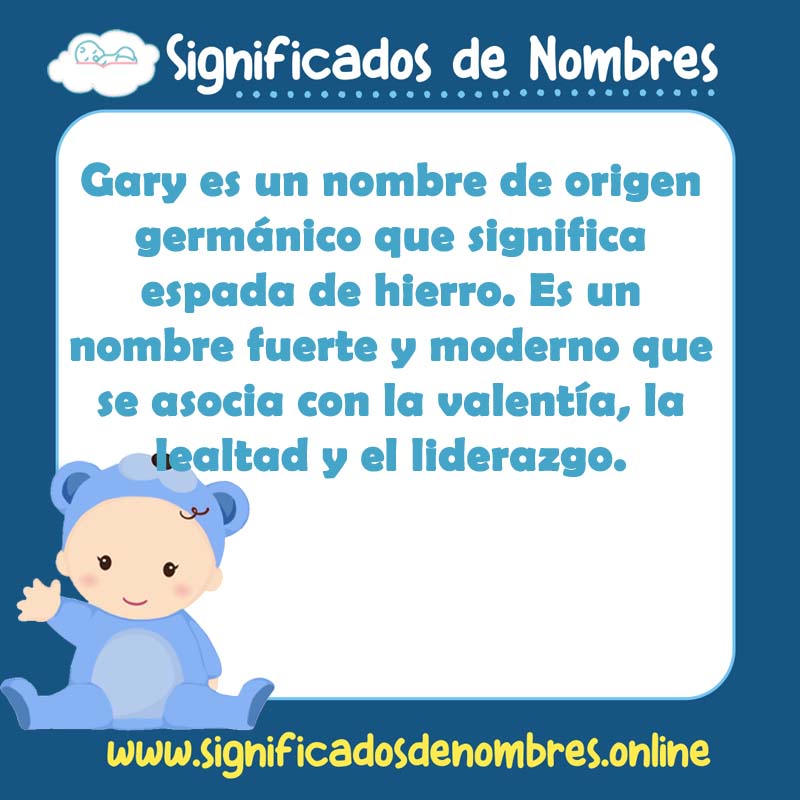 Significado y origen del nombre Gary