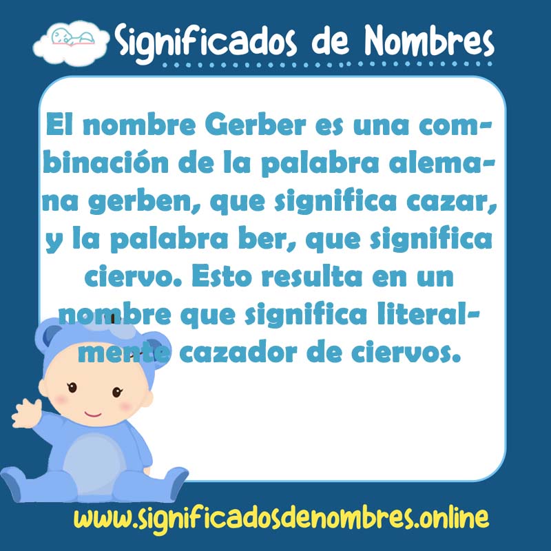 Significado y origen del nombre Gerber