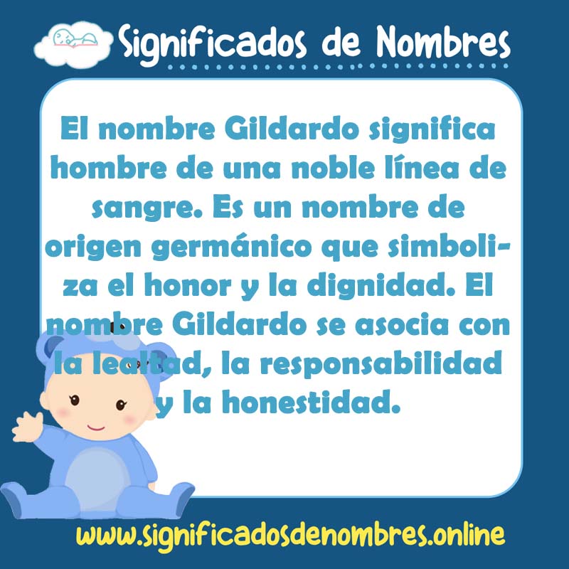 Significado y origen del nombre Gildardo