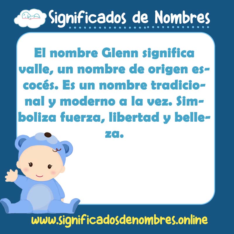 Significado y origen del nombre Glenn