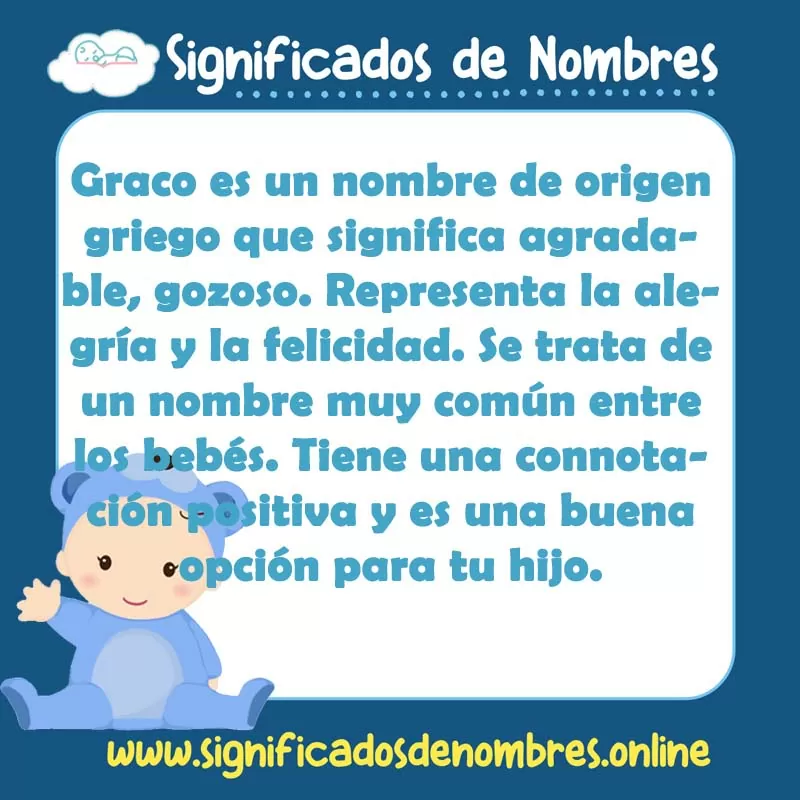 Significado y origen del nombre Graco