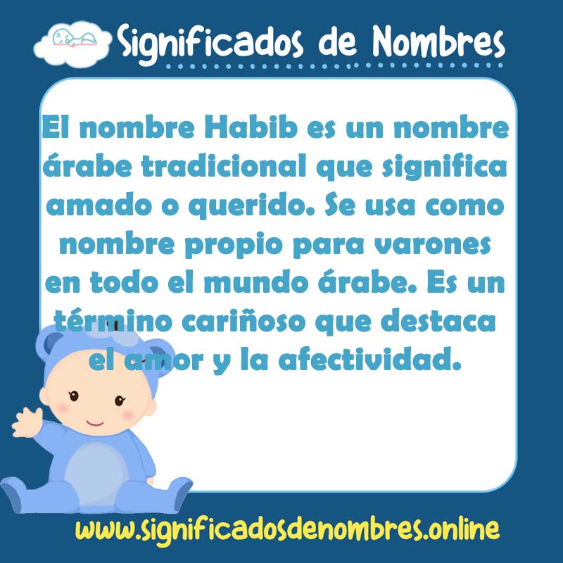 Significado y origen del nombre Habib