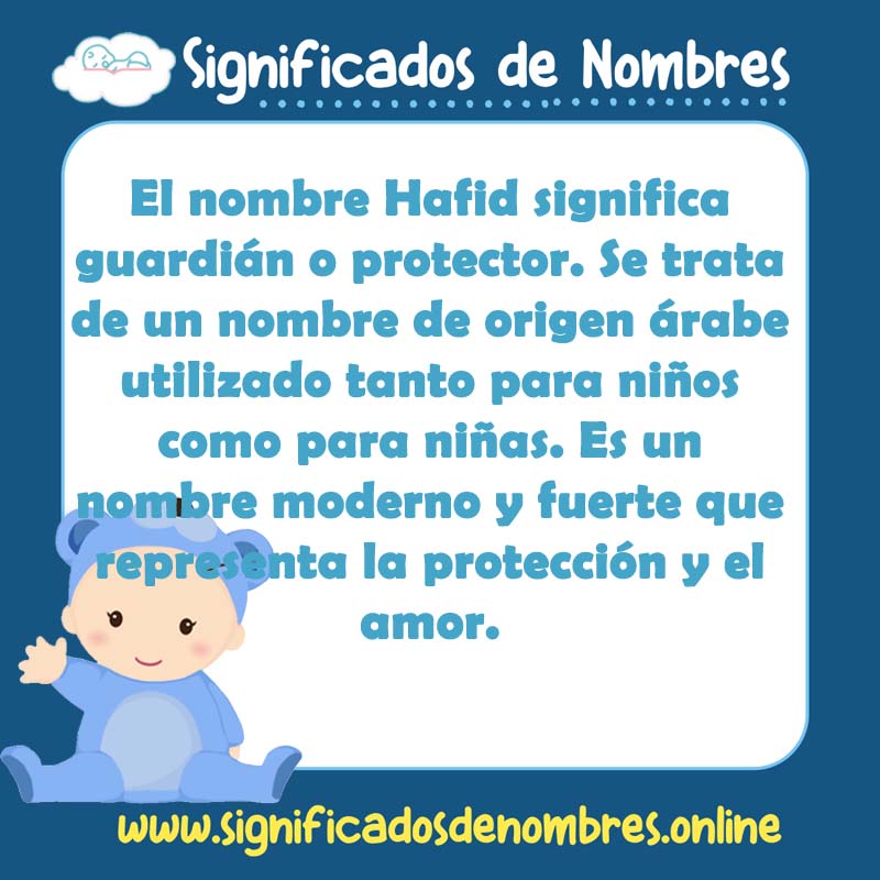 Significado y origen del nombre Hafid