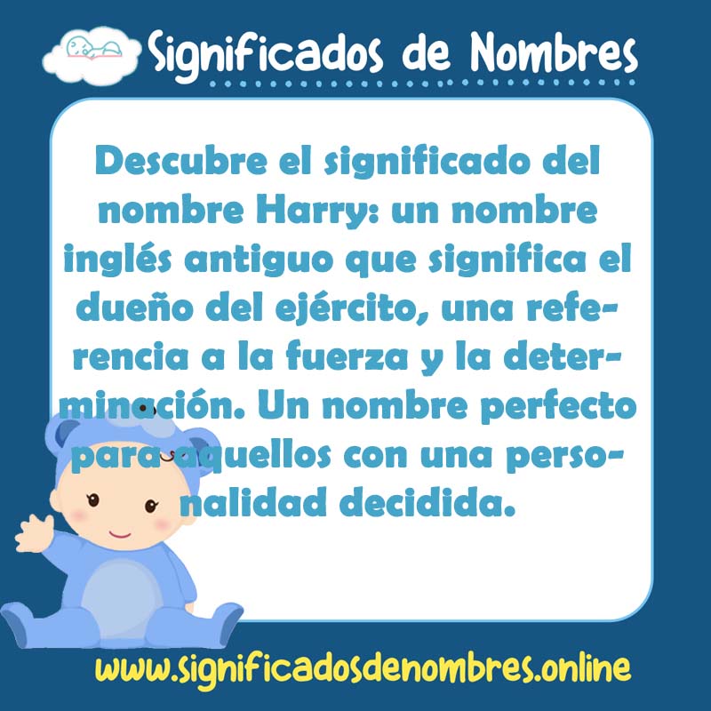 Significado y origen del nombre Harry