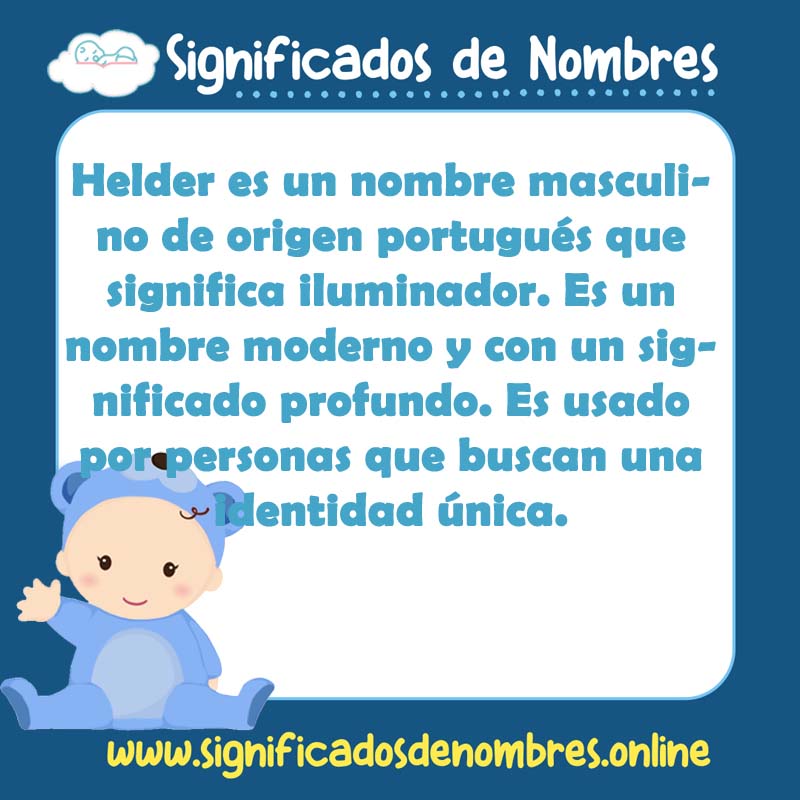 Significado y origen del nombre Helder